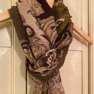 Gorgeous Oversized Cejon Tapestry Scarf/Shawl